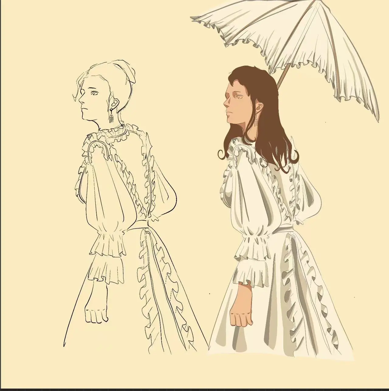 Digital fashion illustration